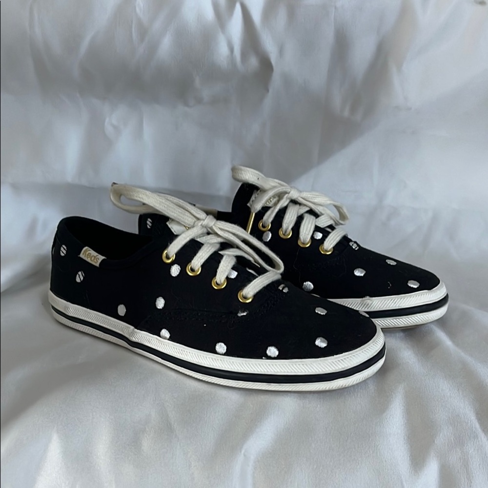 Kate Spade Kids Navy Sneakers with White Dots